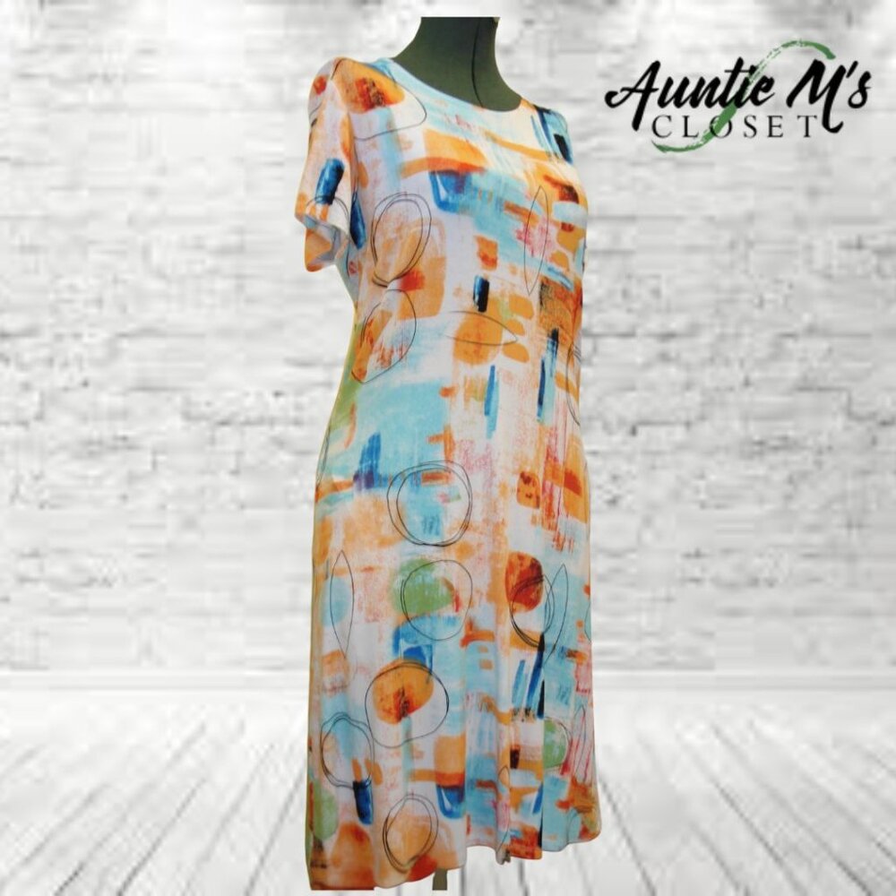 Julia Divina "Abstract Energy Print" Dress.